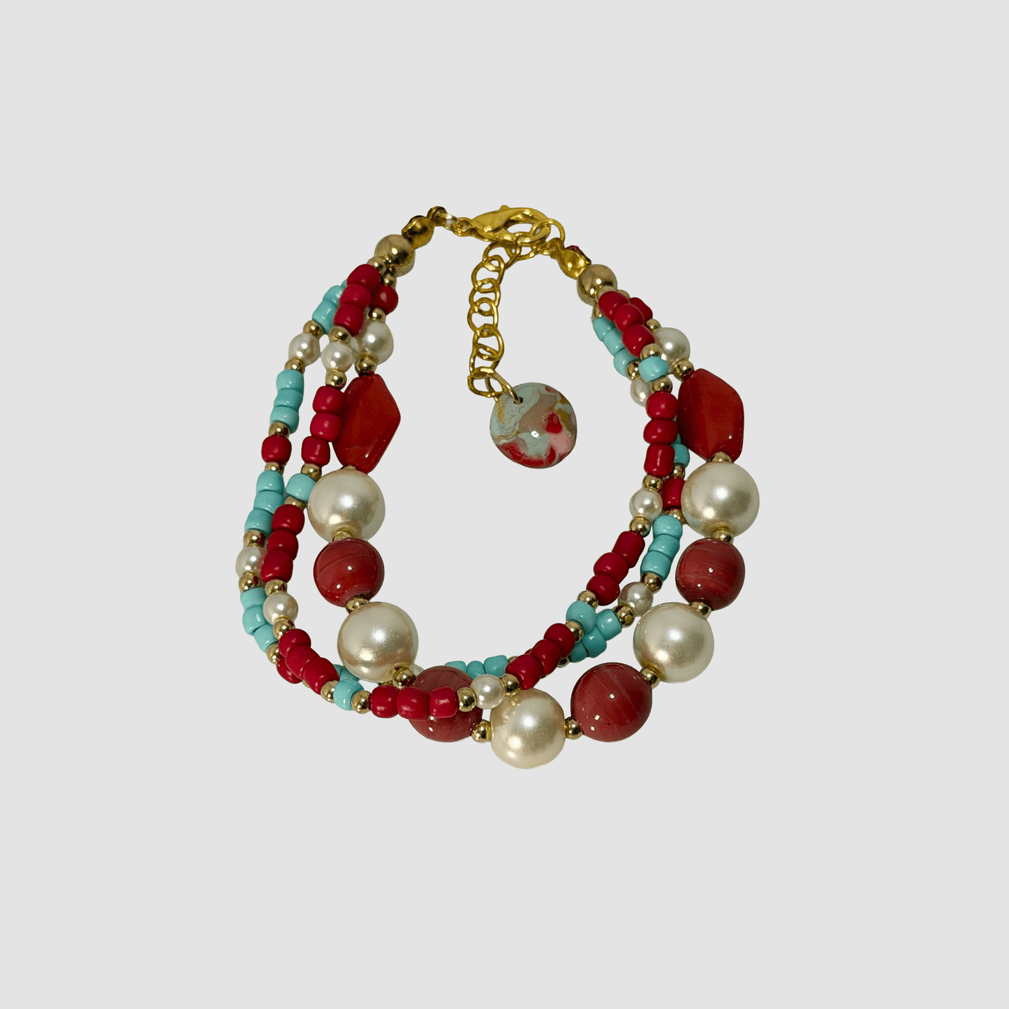 Handcrafted beaded jewelry set